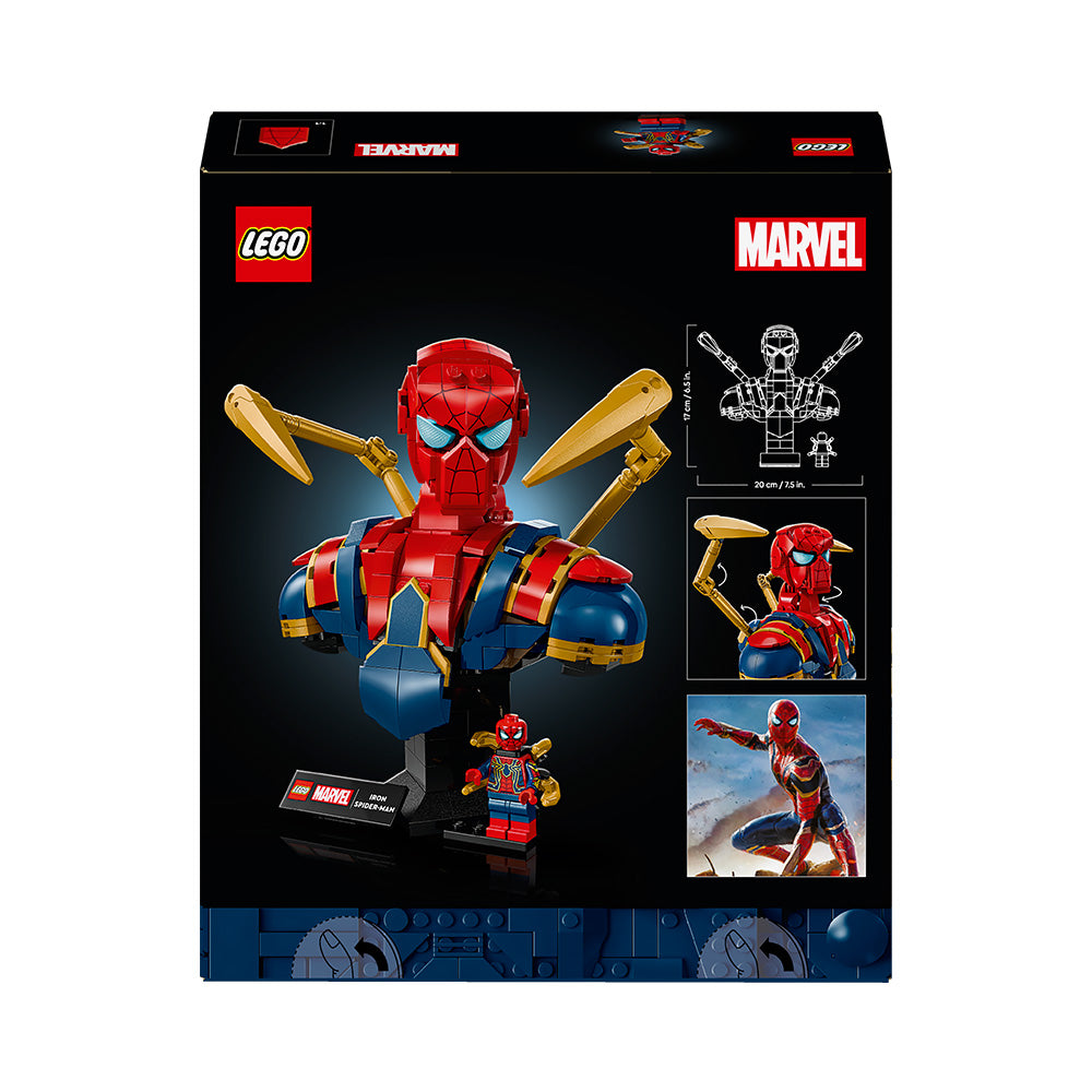MARVEL SPSP セット LEGO® ǀ Marvel Iron Spider-Man Bust Collectible Adult Building Set