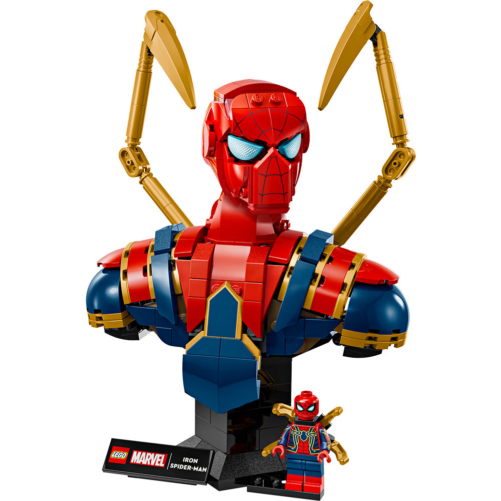 LEGO® ǀ Marvel Iron Spider-Man Bust Collectible Adult Building Set