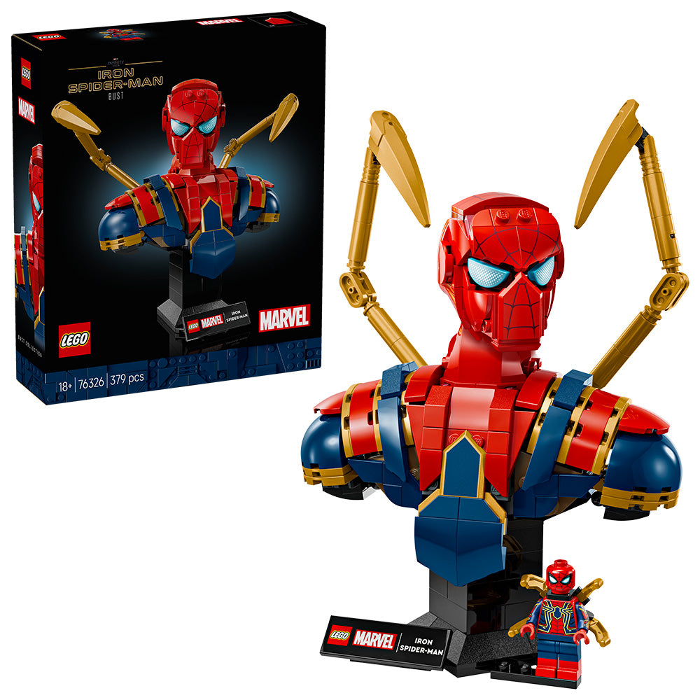 LEGO® ǀ Marvel Iron Spider-Man Bust Collectible Adult Building Set