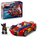 LEGO® ǀ Marvel Spider-Man Car vs. Venomized Wolverine Car Playset 76336-10