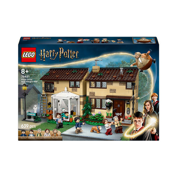 LEGO® Harry Potter™ Privet Drive: Aunt Marge’s Visit, Buildable House 76451 - SLIGHTLY DAMAGED BOX