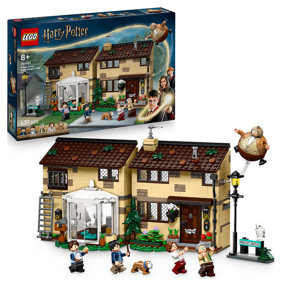 LEGO® Harry Potter™ Privet Drive: Aunt Marge’s Visit, Buildable House 76451 - SLIGHTLY DAMAGED BOX