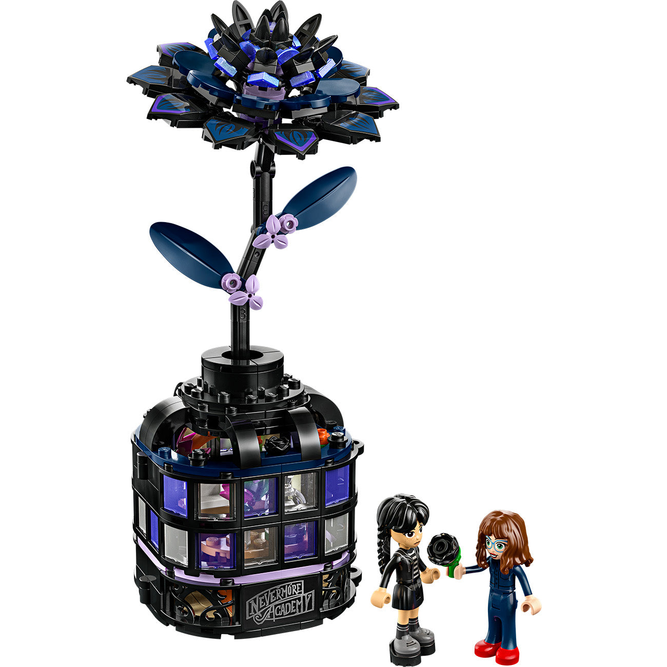 LEGO® Wednesday Black Dahlia Flower Halloween Gift, Faux Plant