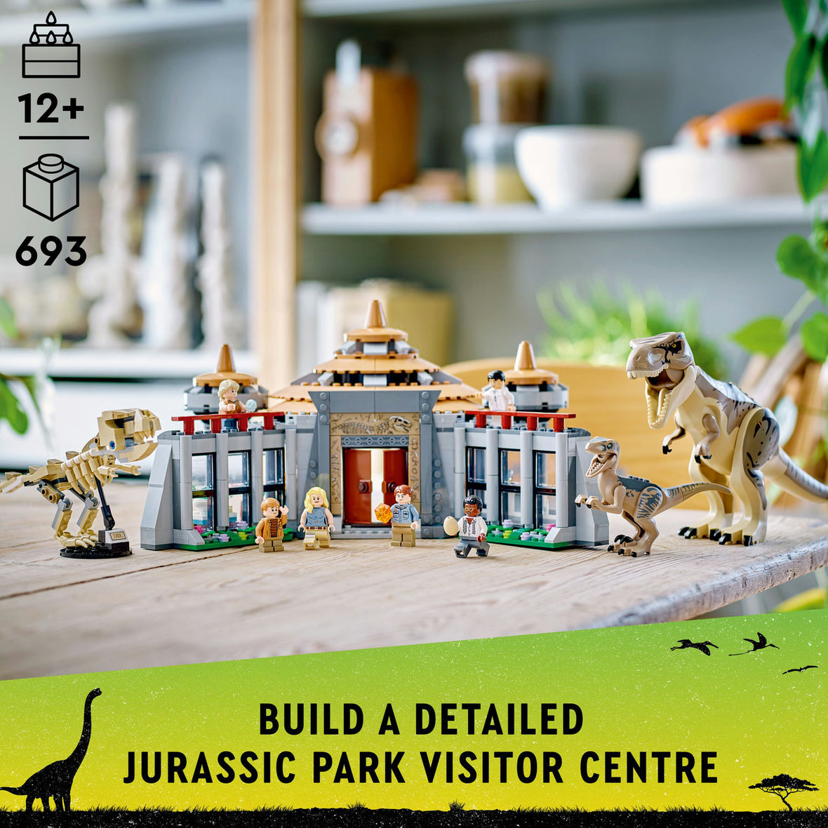 LEGO® Jurassic Park Visitor Center: T. rex & Raptor Attack 76961