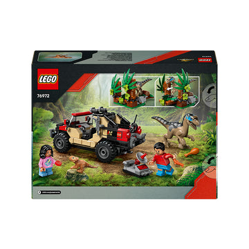 LEGO® Jurassic World Raptor Off-Road Escape Velociraptor Toy Dinosaur 76972 - 0