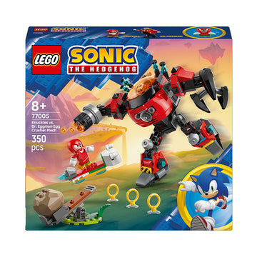 LEGO® Sonic the Hedgehog™ Knuckles vs. Dr. Eggman Egg Crusher Mech Toy Set 77005