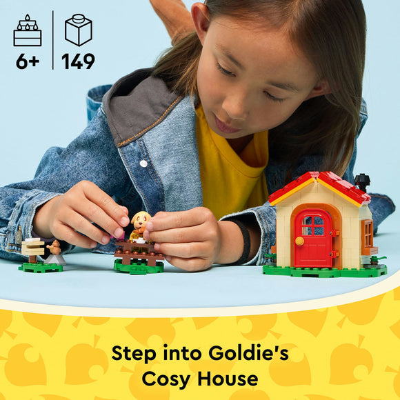 LEGO® Animal Crossing™ Goldie’s Cosy House Building Playset 77058