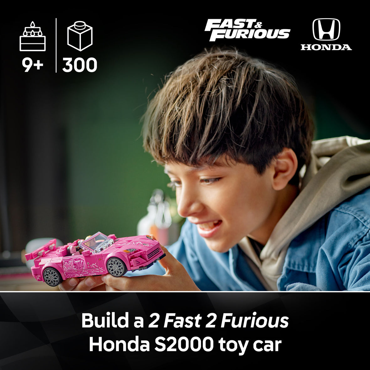 LEGO® Speed Champions 2 Fast 2 Furious Honda S2000 Pink Car Toy 77241