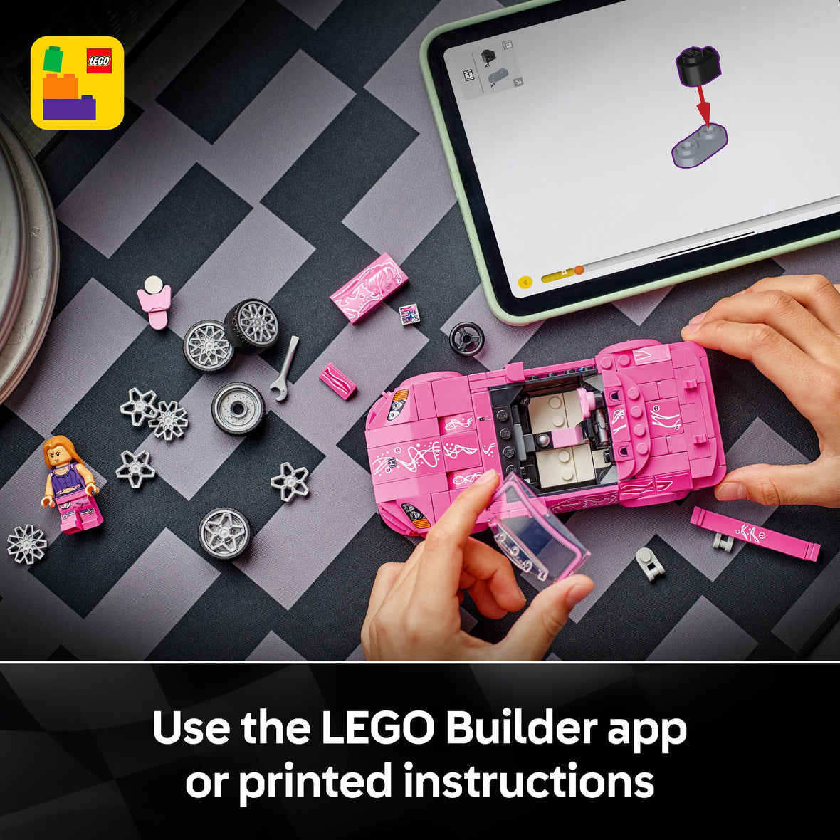 LEGO® Speed Champions 2 Fast 2 Furious Honda S2000 Pink Car Toy 77241