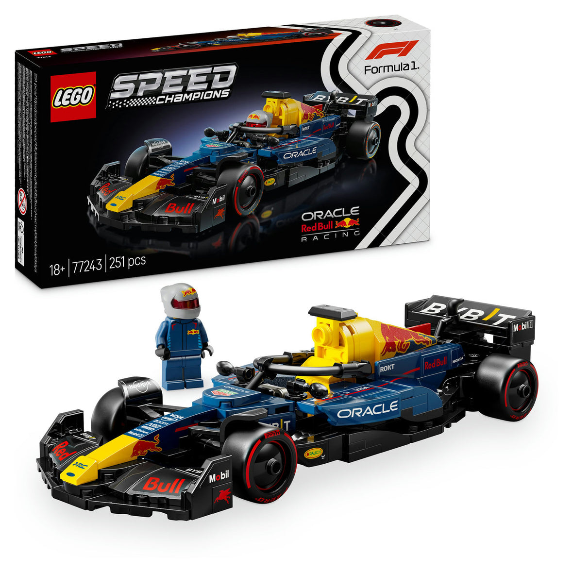 LEGO® Speed Champions Oracle Red Bull Racing RB20 F1® Race Car Vehicle Set 77243