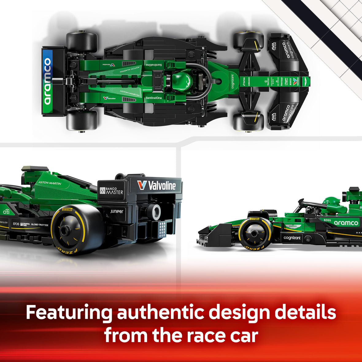 LEGO® Speed Champions Aston Martin Aramco F1® AMR24 Race Car Vehicle Set 77245