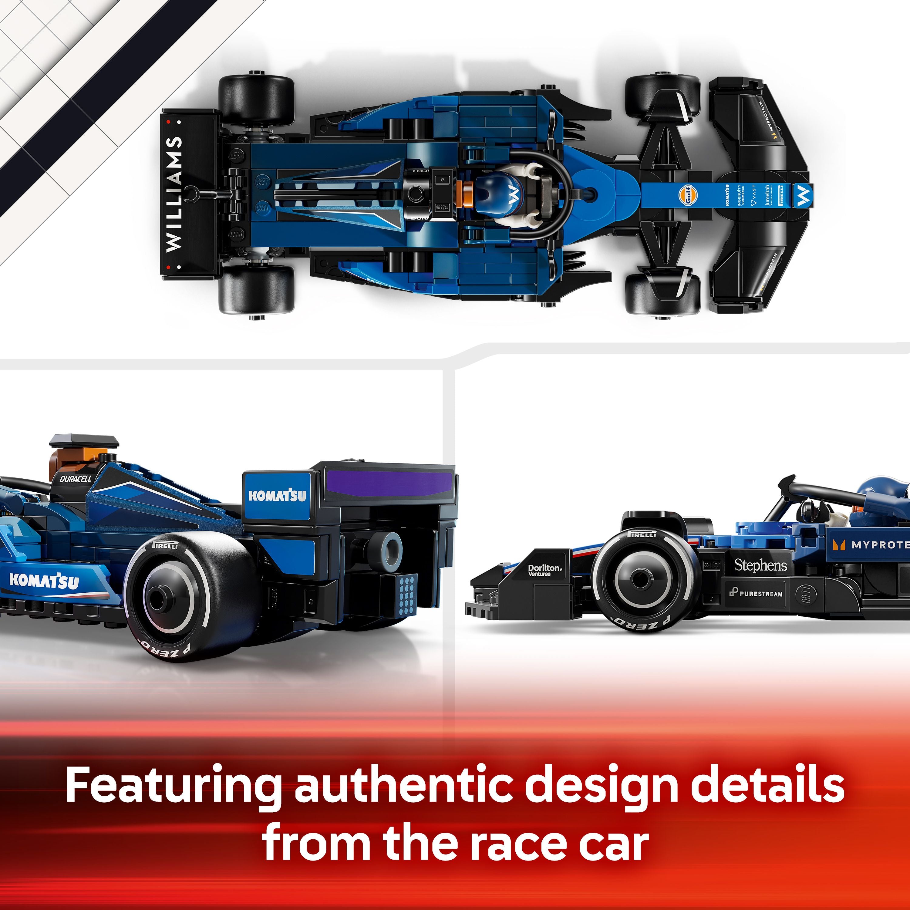 ウィリアムズF1 ワールドチャンピオンセット LEGO® Speed Champions Williams Racing FW46 F1® Race Car Vehicle