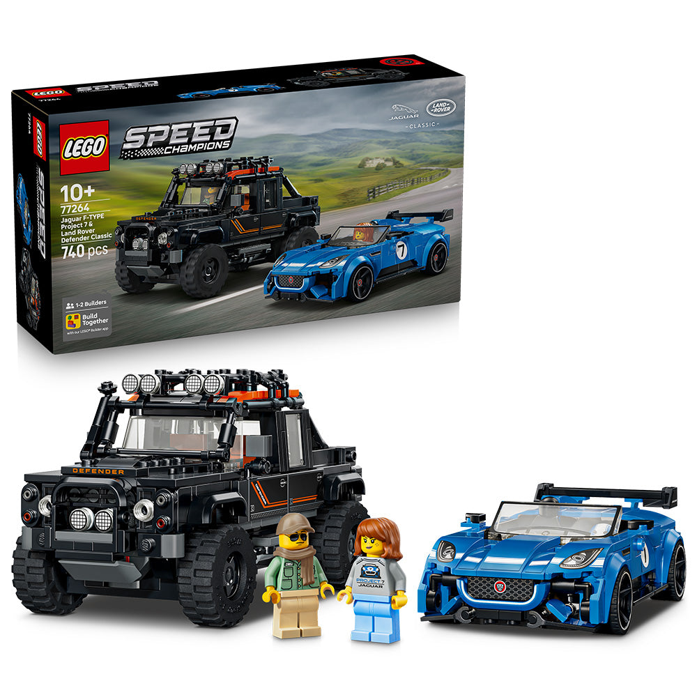 LEGO® Speed Champions Jaguar Project 7 & Land Rover Defender 77264