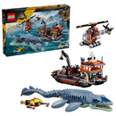LEGO® Jurassic World Mosasaurus Dinosaur Boat Attack Toy 77983-4