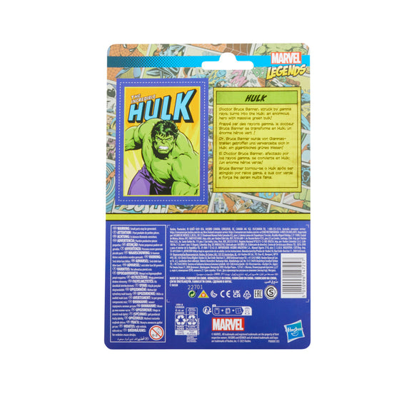 Marvel Legends Series Retro 375 Collection W HULK Action Figure