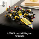 LEGO® Icons Blacktron Renegade Spaceship Model Building Kit 10355-4