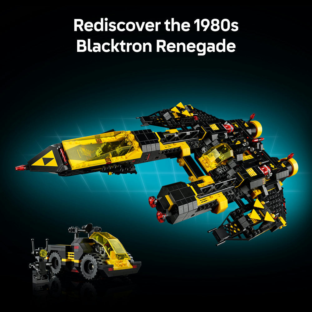 LEGO® Icons Blacktron Renegade Spaceship Model Building Kit 10355