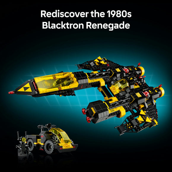LEGO® Icons Blacktron Renegade Spaceship Model Building Kit 10355