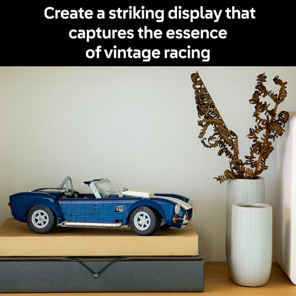 LEGO® ICONS Shelby Cobra 427 S/C Collectible Model Car Kit for Adults 10357