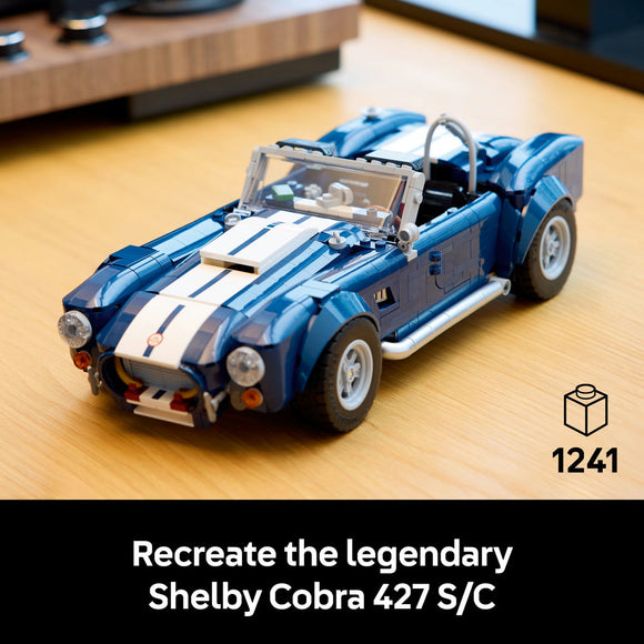 LEGO® ICONS Shelby Cobra 427 S/C Collectible Model Car Kit for Adults 10357