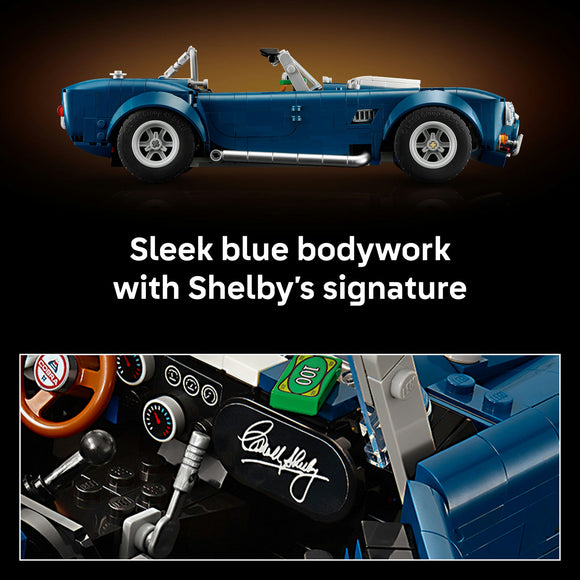 LEGO® ICONS Shelby Cobra 427 S/C Collectible Model Car Kit for Adults 10357