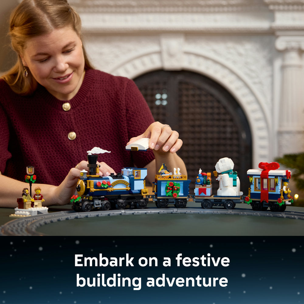 LEGO® ICONS Holiday Express Train Model Building Set for Adults 10361