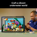 LEGO® ICONS Tropical Aquarium, Fish Tank Decor Building Kit for Adults 10366-5