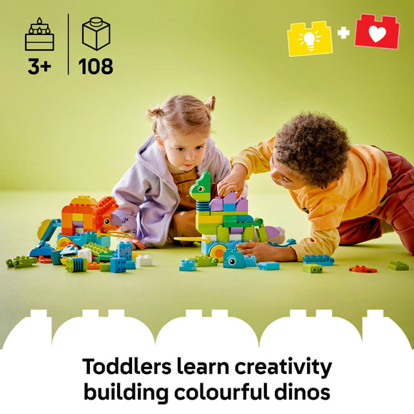 LEGO® DUPLO® Town 3in1 Dinosaurs on Wheels Learn-Through-Play Toddler Toy 10451