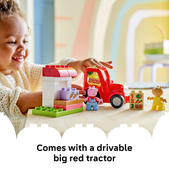 LEGO® DUPLO® Peppa Pig Tractor and Market Building Toy 10468