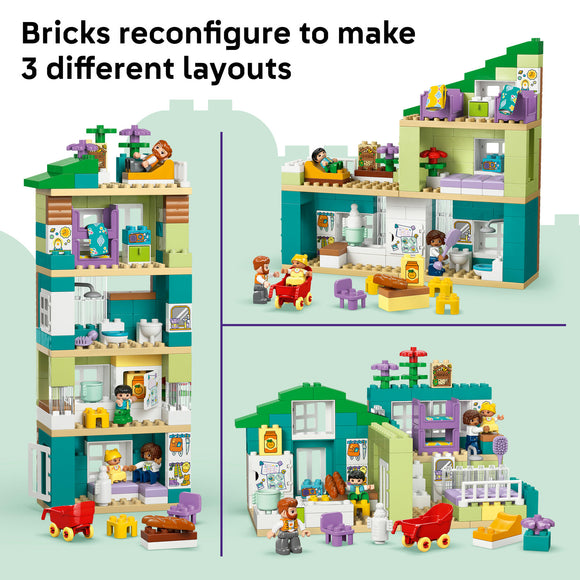 LEGO® DUPLO® Town 3 in 1 Modern Family House with Figures 10470