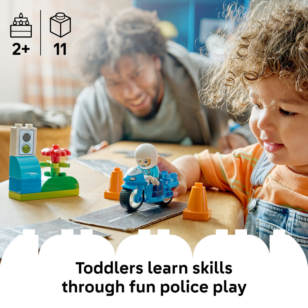 LEGO® DUPLO® Town Blue Police Motorcycle Playset 10471