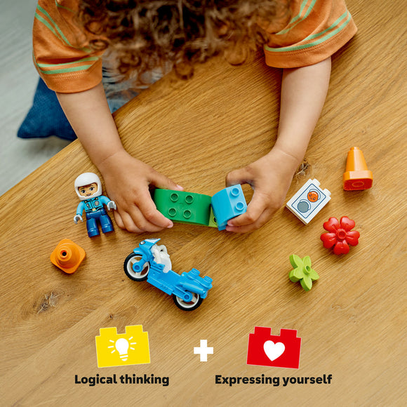 LEGO® DUPLO® Town Blue Police Motorcycle Playset 10471