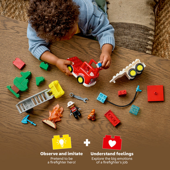 LEGO® DUPLO® Town Fire Engine with Hose and Firefighter 10473