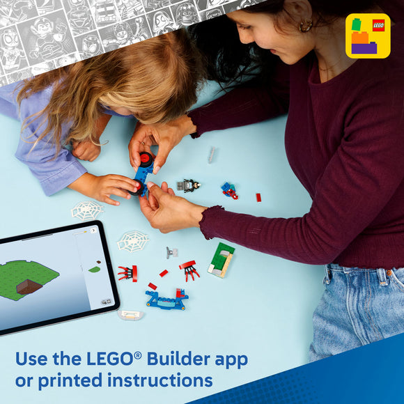 LEGO® ǀ Marvel Spidey And His Amazing Friends Spidey on his Motorcycle vs. Rhino 11206