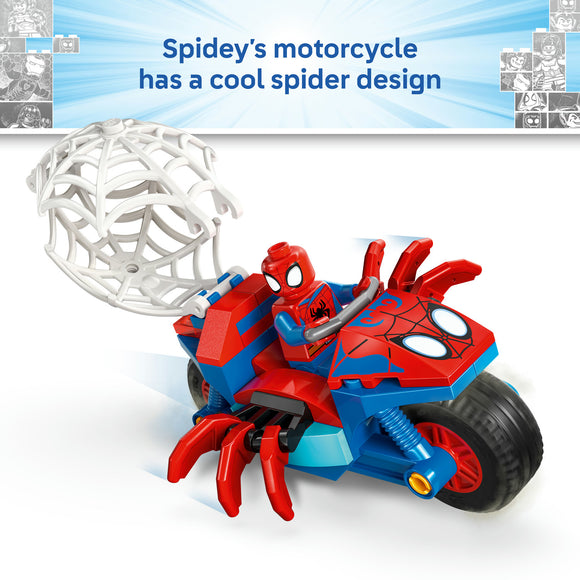 LEGO® ǀ Marvel Spidey And His Amazing Friends Spidey on his Motorcycle vs. Rhino 11206