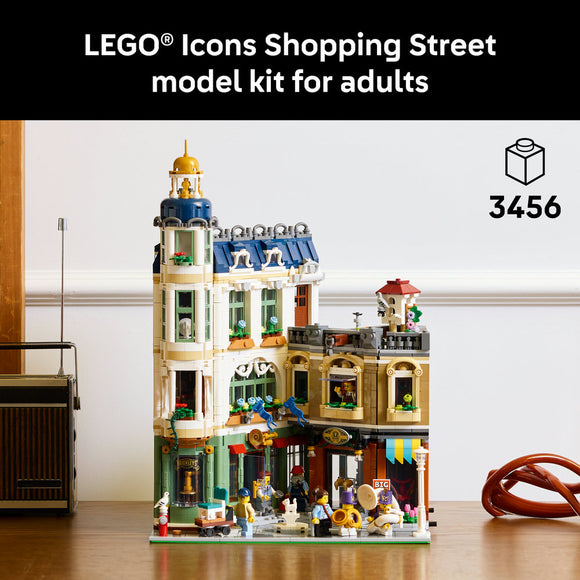 LEGO® ICONS Shopping Street Model Building Kit 11371