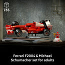 LEGO® Icons Ferrari F2004 & Michael Schumacher Model Car 11375-4