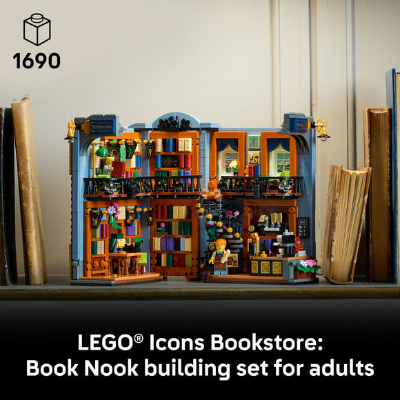 LEGO® Icons Bookstore: Book Nook Kit Building Set 11379