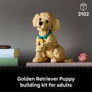 LEGO® ICONS Golden Retriever Puppy Animal Figure Building Set 11384-4