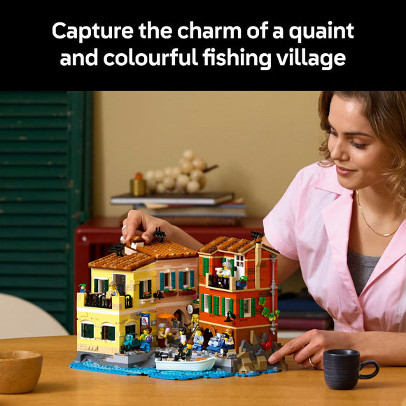 LEGO® Ideas Italian Riviera, Architecture Model Kit for Adults, Gift Idea 21359
