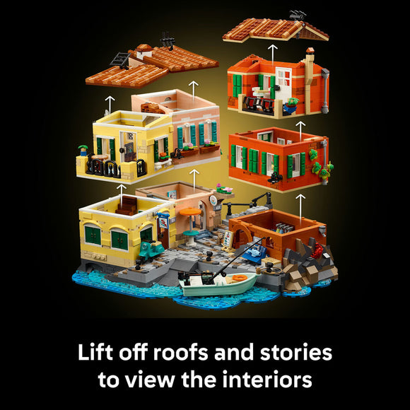 LEGO® Ideas Italian Riviera, Architecture Model Kit for Adults, Gift Idea 21359