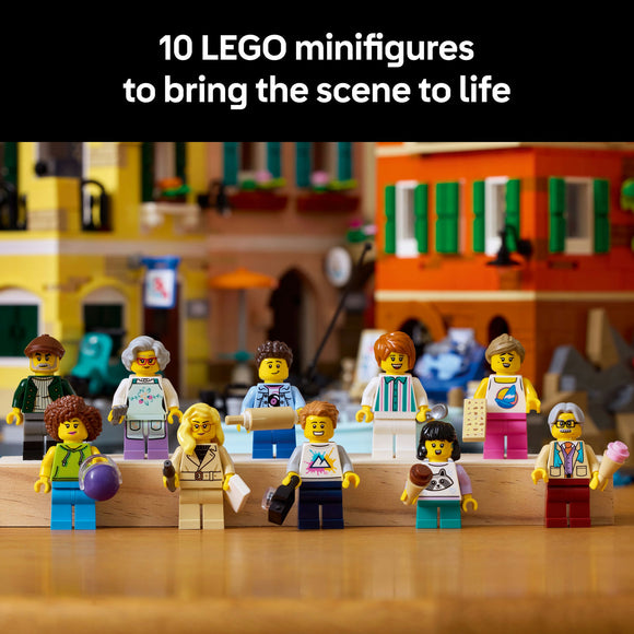 LEGO® Ideas Italian Riviera, Architecture Model Kit for Adults, Gift Idea 21359