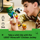 LEGO® Minecraft® Chicken Jockey Building Toy Decor 21582-4