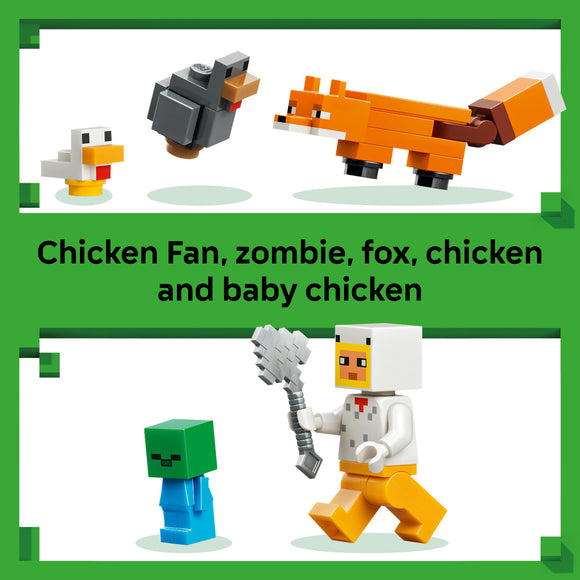 LEGO® Minecraft® Chicken Farm - Gaming Building Toy 21585