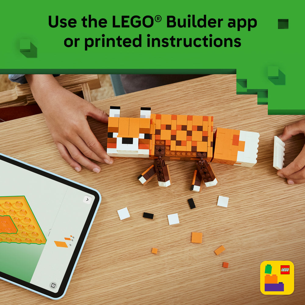 LEGO® Minecraft® The Fox Gaming Decoration Toy Gift 21588