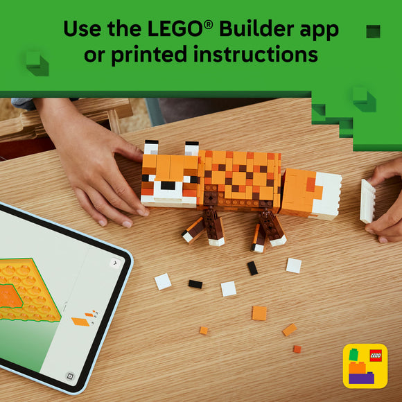 LEGO® Minecraft® The Fox Gaming Decoration Toy Gift 21588