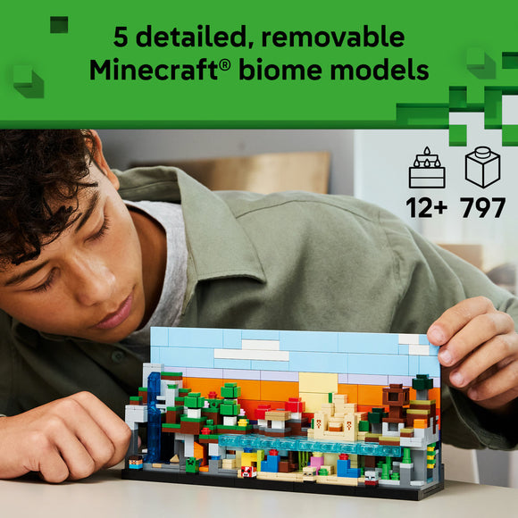 LEGO® Minecraft® Mini Biomes Gaming Art Building Set 21589