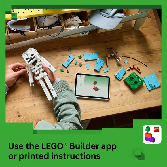 LEGO® Minecraft® The Skeleton Gaming Decor Toy 21594