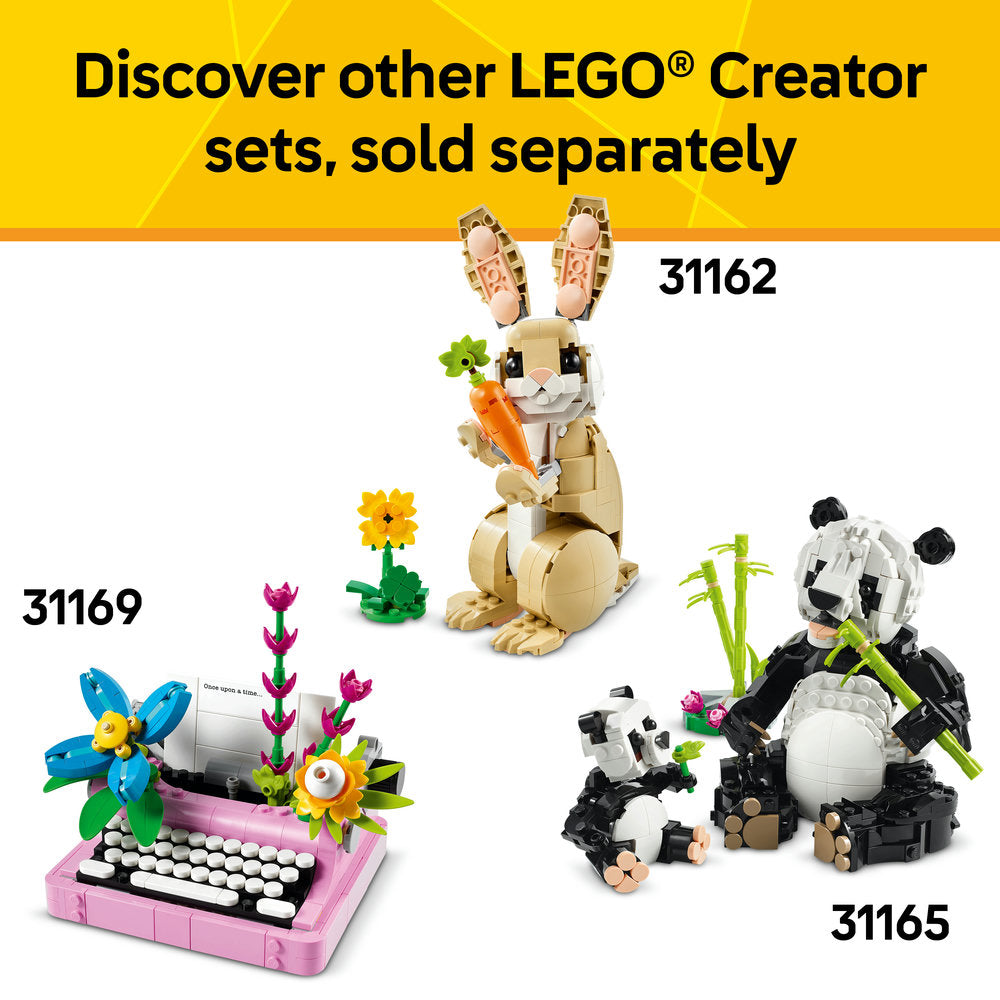 LEGO® Creator 3in1 Playful Cat Figure, Toy Animal Set 31163 - SLIGHTLY DAMAGED BOX
