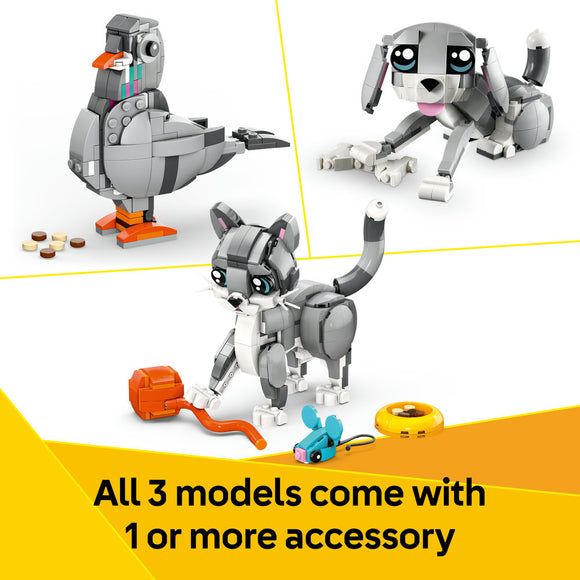 LEGO® Creator 3in1 Playful Cat Figure, Toy Animal Set 31163 - SLIGHTLY DAMAGED BOX